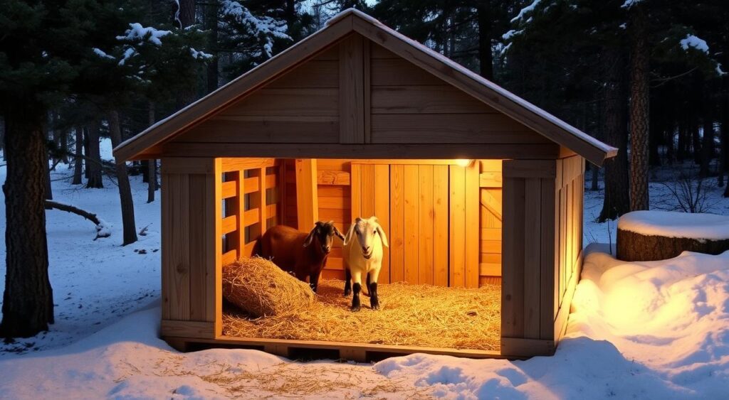 DIY pallet goat houses