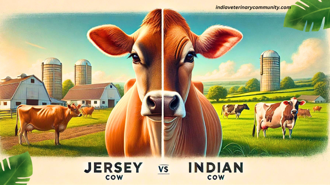 Image of Jersey Cow vs Indian Cow