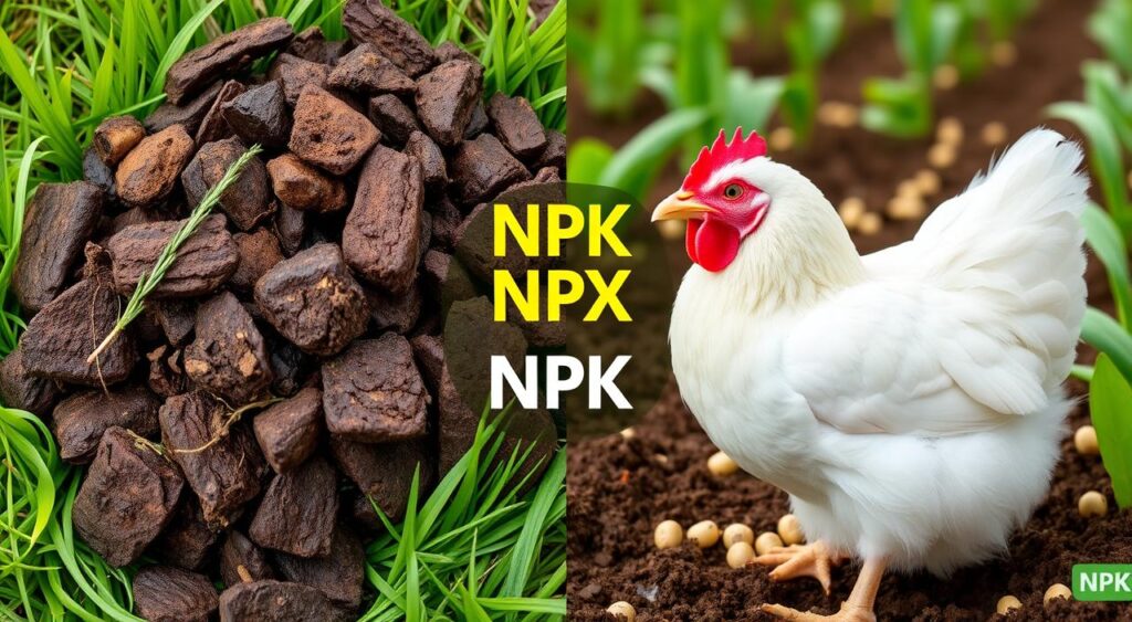 NPK analysis of cow and chicken manure