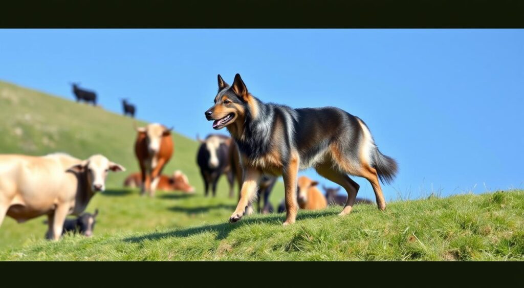 blue alsatian dog working dogs