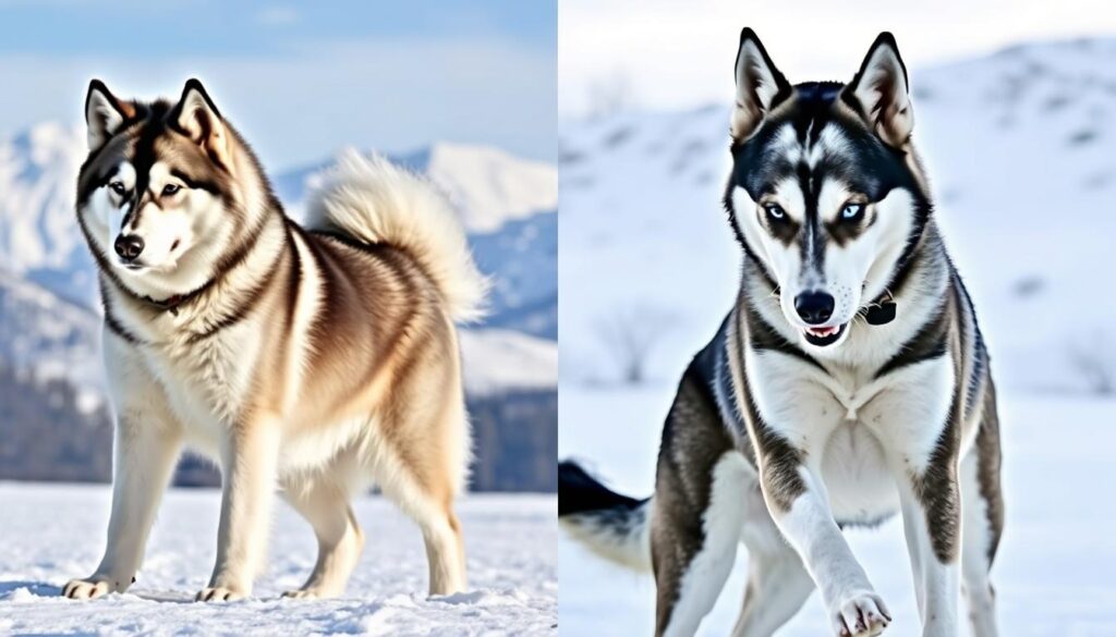 Alaskan Malamute and Siberian Husky Comparison