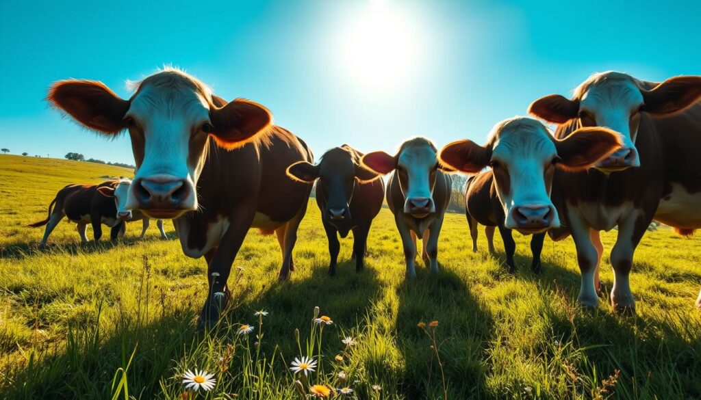 Grass-fed cows