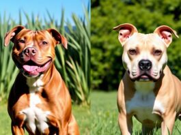 Staffy dog breed vs pitbull