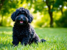 cocker spaniel poodle mix black