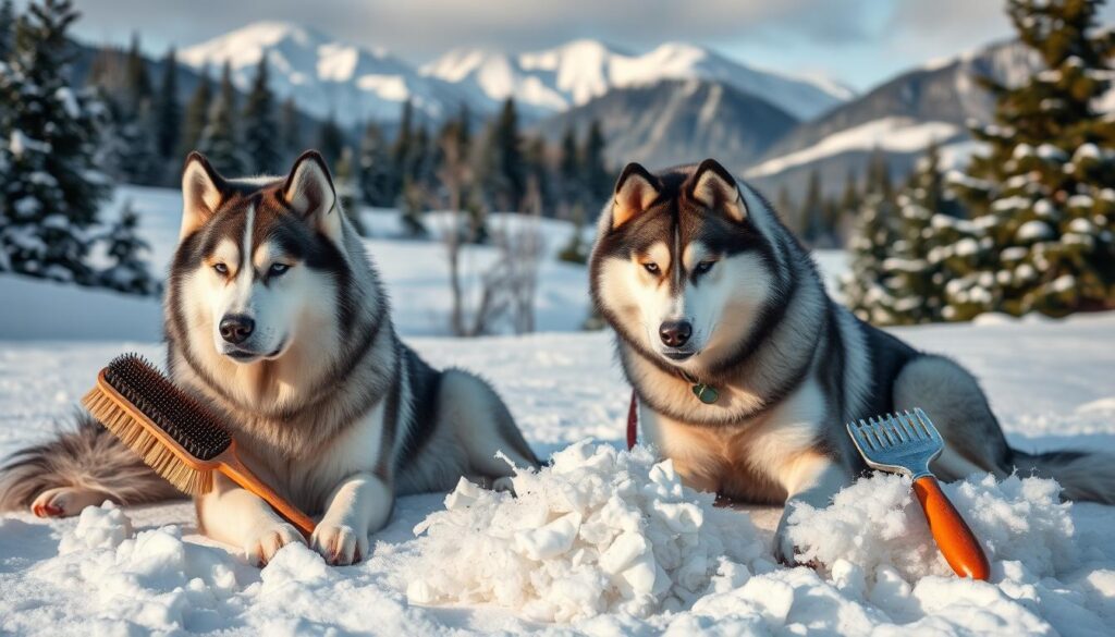 grooming needs of huskies and malamutes