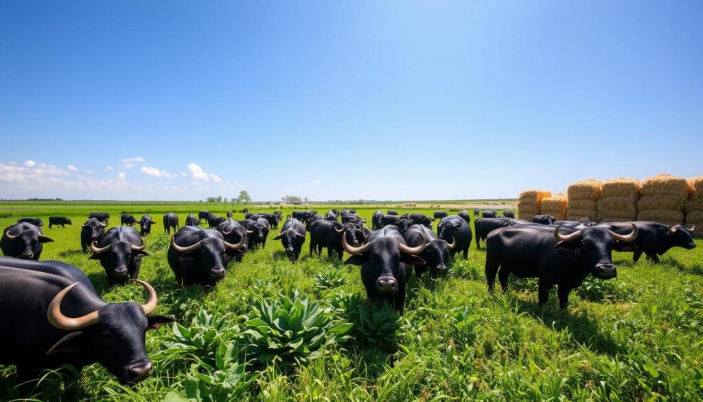 optimizing buffalo feed rations for milk fat