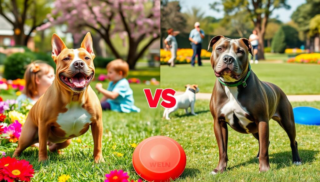 staffy vs pitbull temperament