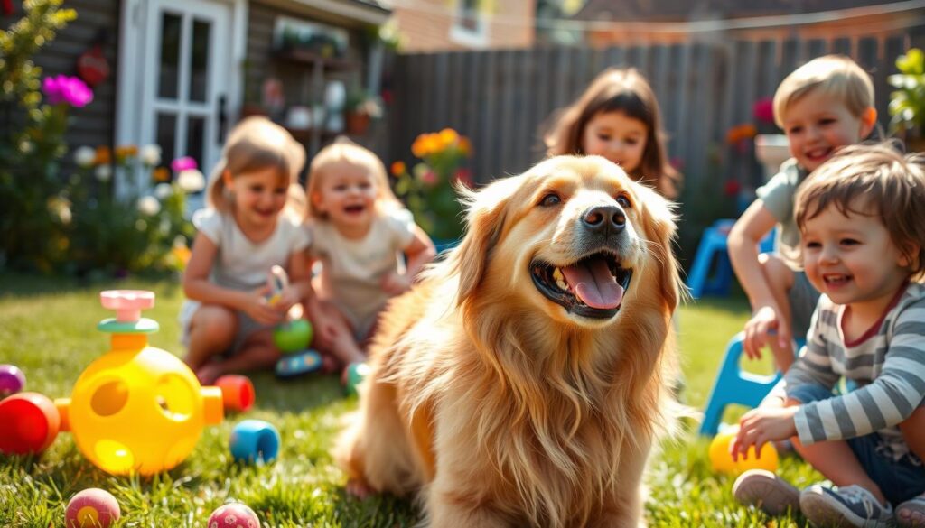 Golden Mountain Dog as family friendly pets