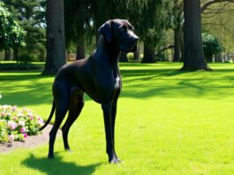 black great dane